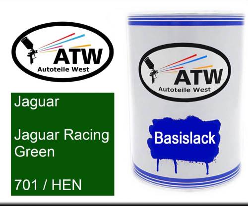 Jaguar, Jaguar Racing Green, 701 / HEN: 500ml Lackdose, von ATW Autoteile West.